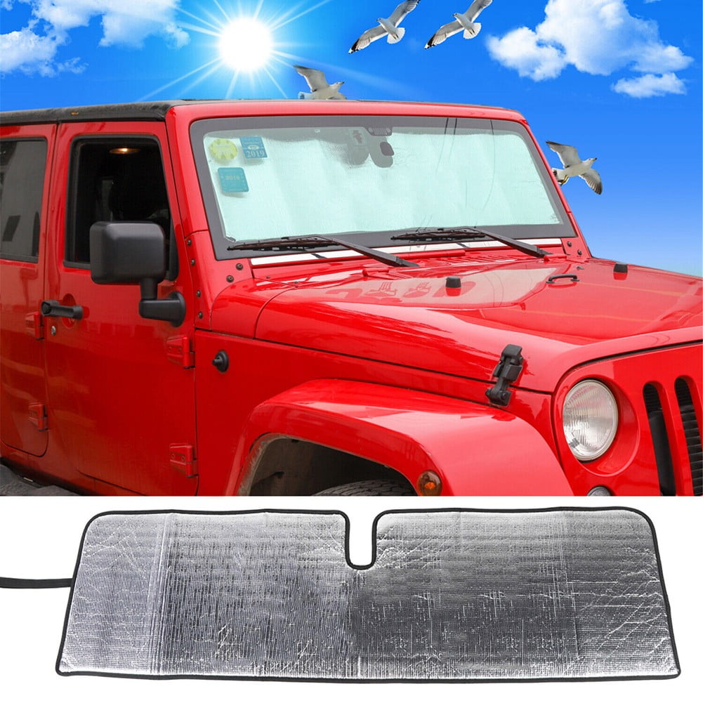 For Jeep Wrangler JK 2007-2018 Sunshade 2/4 Door Windshield UV Heat Insulation