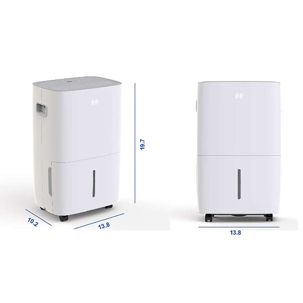 JHS Energy Star 35 Pint Dehumidifier in White - LED Display, 24H Timer