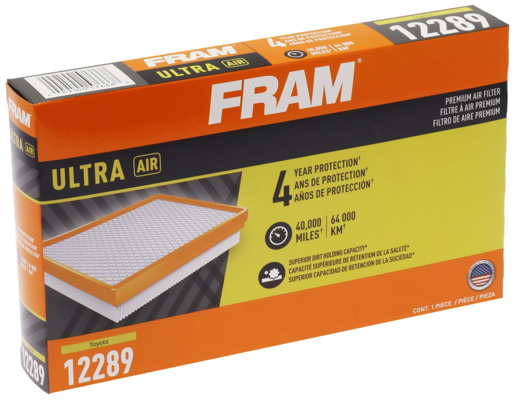 FRAM Ultra Air XGA12289, Premium Engine Air Filter for Select Lexus, Subaru, and Toyota Vehicles