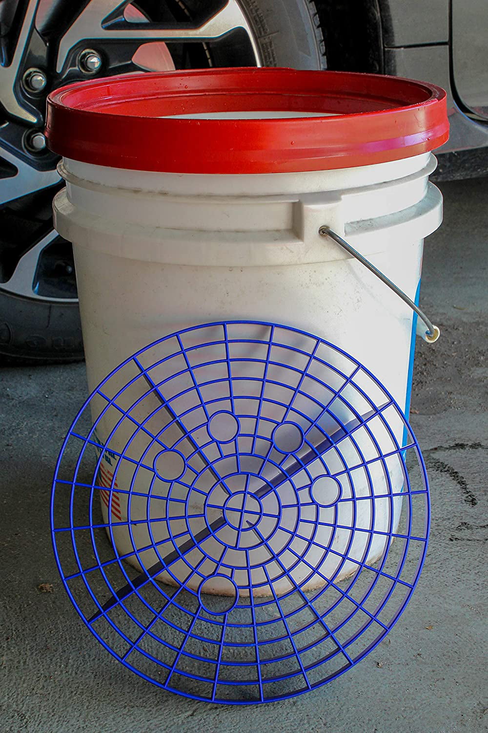 VIKING Automotive Bucket Insert Grit Trap for Car Wash and Detail Kits, Helps Remove Dirt and Debris from Microfiber, Mitts, Cloths, and Sponges, Blue