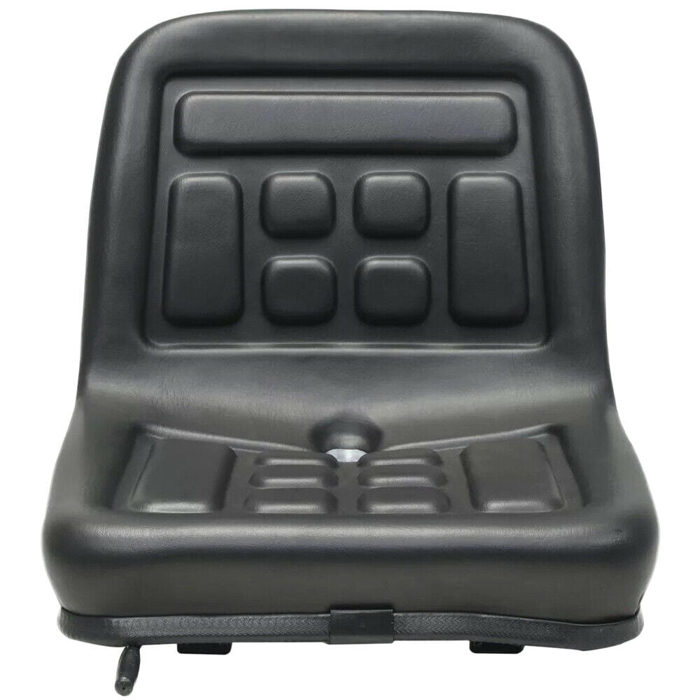 ANQIDI General Compact Tractor Seat Adjustable Suspension Seat with Brackets for Tractor Digger (Black)