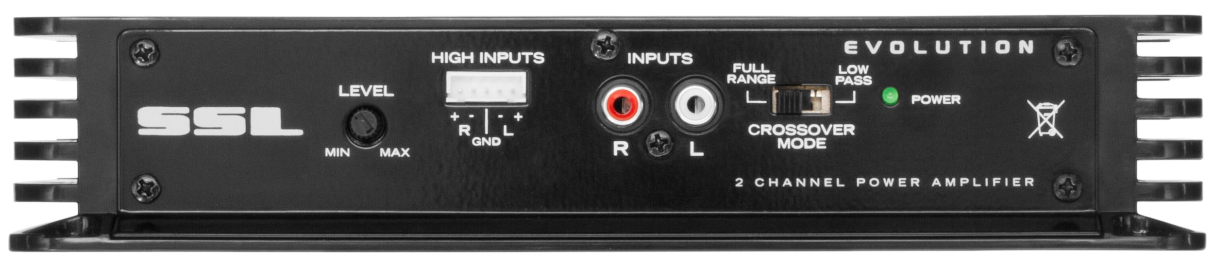 Sound Storm Laboratories EV200.2 Evolution Series Car Audio Amplifier - 200 High Output, 2 Channel, 2/8 Ohm, High/Low Level Inputs, Low Pass Crossover, Full Range, Hook Up To Stereo and Subwoofer