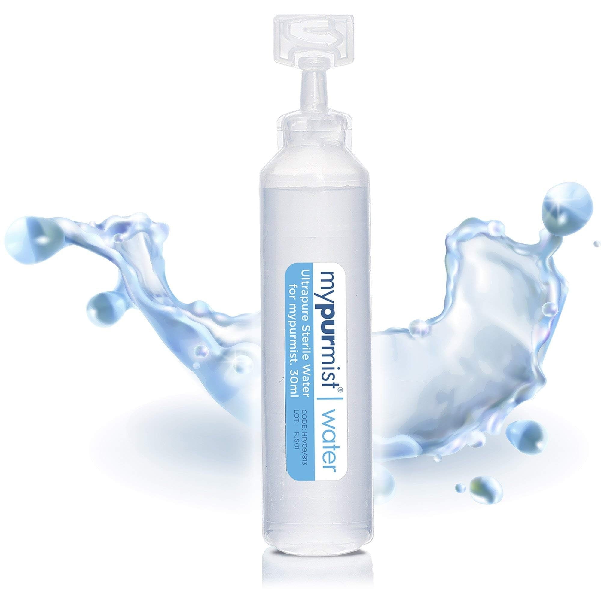 Mypurmist Ultrapure Sterile Water for All Mypurmist Handheld Vaporizer and Humidifier Devices, 20 Refills, up to 100 Sessions