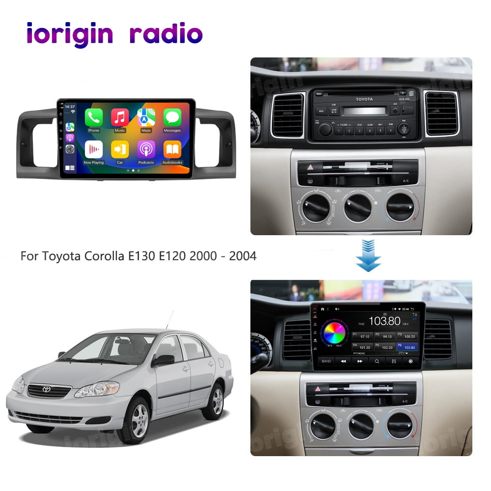 For Toyota Corolla 2003-2008 9" Android 12 Car Stereo Player GPS Navigation Carplay/Auto Backup Camera