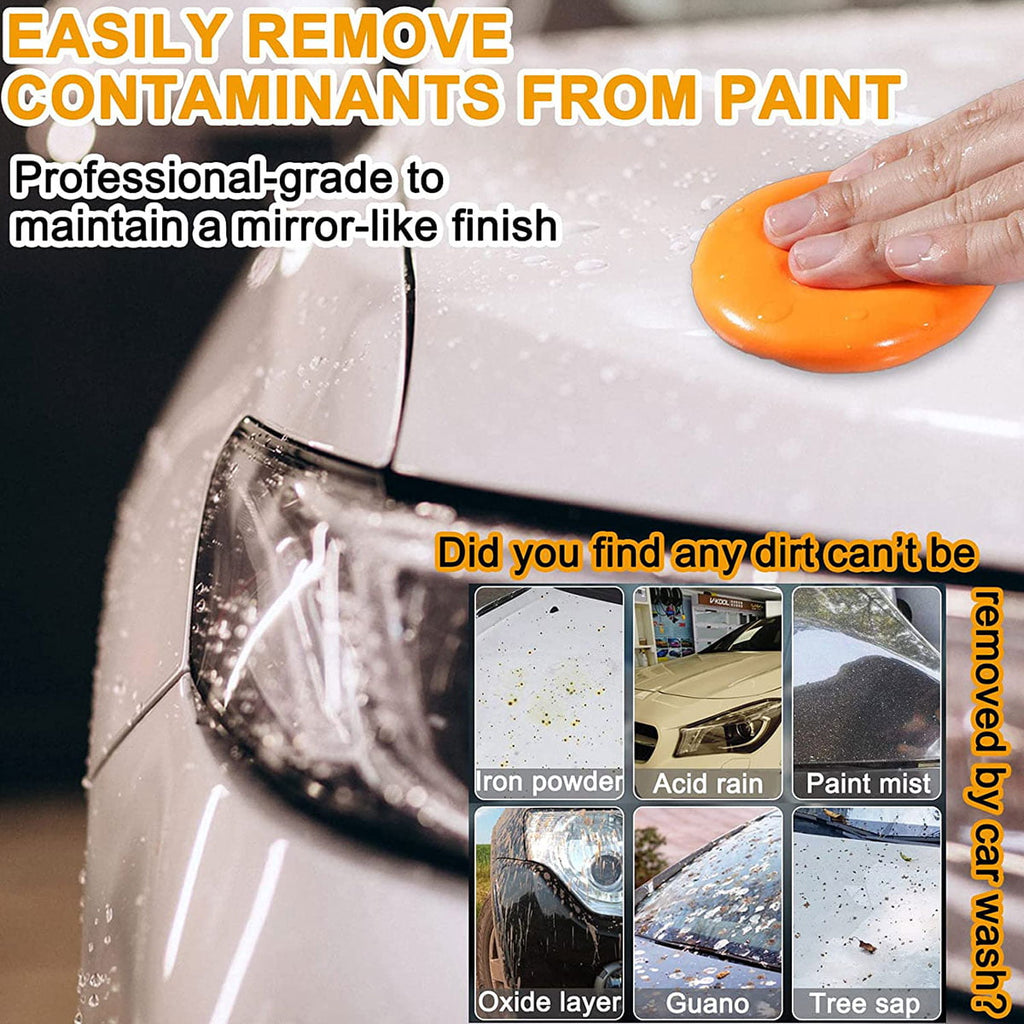 Lieonvis Car Clay Bar 100g,Premium Grade Clay Bars Detailing Magic Clay Bar Cleaner Auto Wash Bars with Washing and Adsorption Capacity for Car Wash Car Detailing Clean RV Bus Glass Cleaning