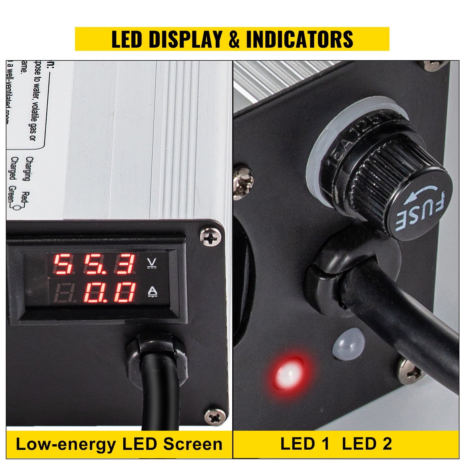 BENTISM Golf Cart Battery Charger Club Car Charger 36V 18A Splayed Plug for Ez Go
