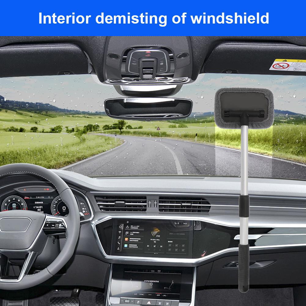 Goodhd Car Windshield Cleaner Auto Micro Fiber Cleaning Tool Glass Wiper Wash Brush Kit