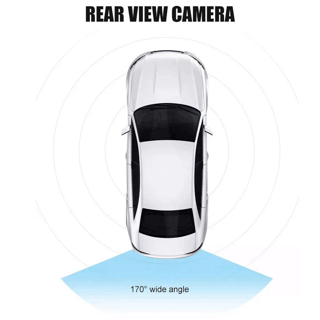 Amerteer Reverse Camera, CCD HD Rear View Camera 170° IP67 Waterproof Reversing Assistance Backup Camera Rear View Monitoring-8 LED