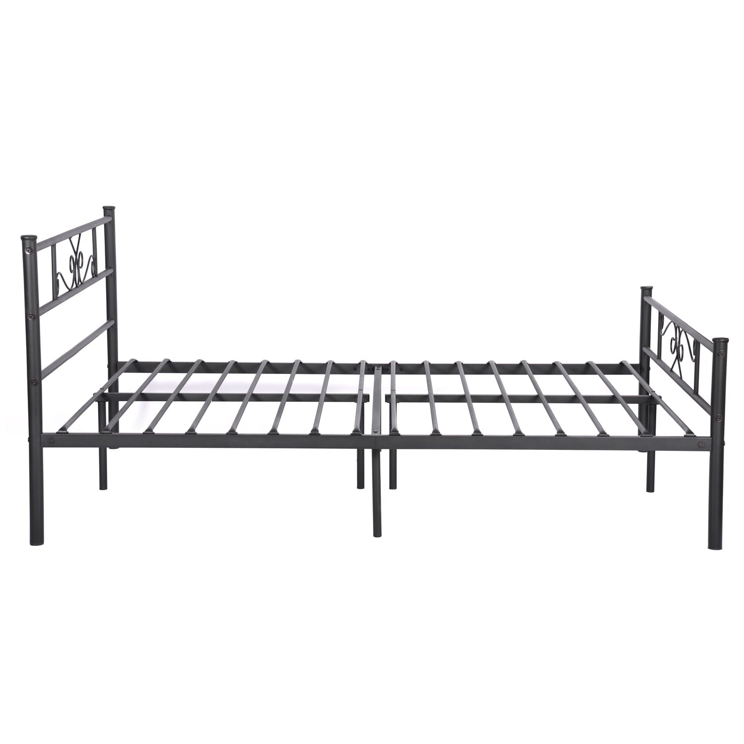 Cheerwing Easy Set-Up Premium Metal Bed Platform Box Spring Replacement with Headboard and Footboard, Multiple Sizes, Multiple Colors