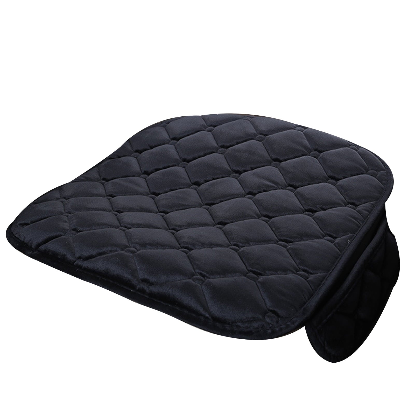 AOKID Car Seat Cushion,Universal Warm Front-row Seat Checkered Cushion Anti-slip Soft Pad Protector