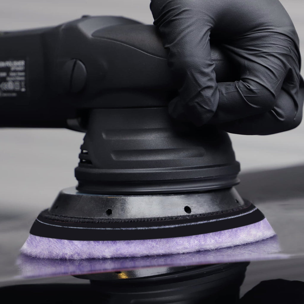 Lake Country Purple Foamed-Wool Buffing and Polishing Pad, 5.25"