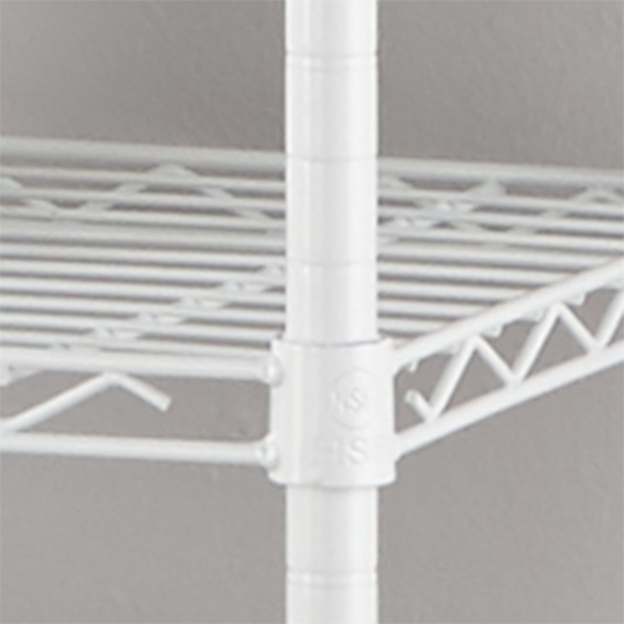 Hyper Tough Steel 5-Tier Storage Shelf Unit 72"H x 36"W x 16"D, 1750lb Total Capacity, White