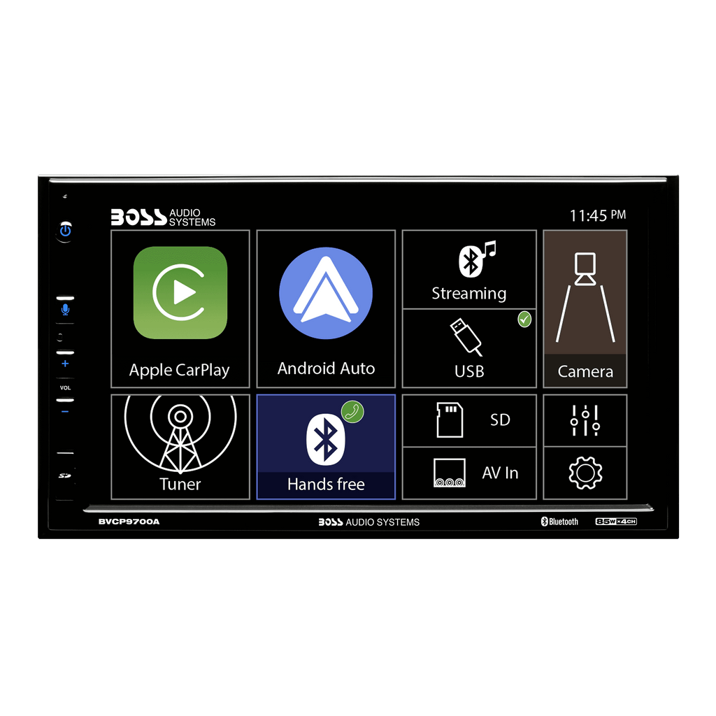 BOSS Audio Systems BVCP9700A 2 Din Apple CarPlay Android Auto Car Stereo System