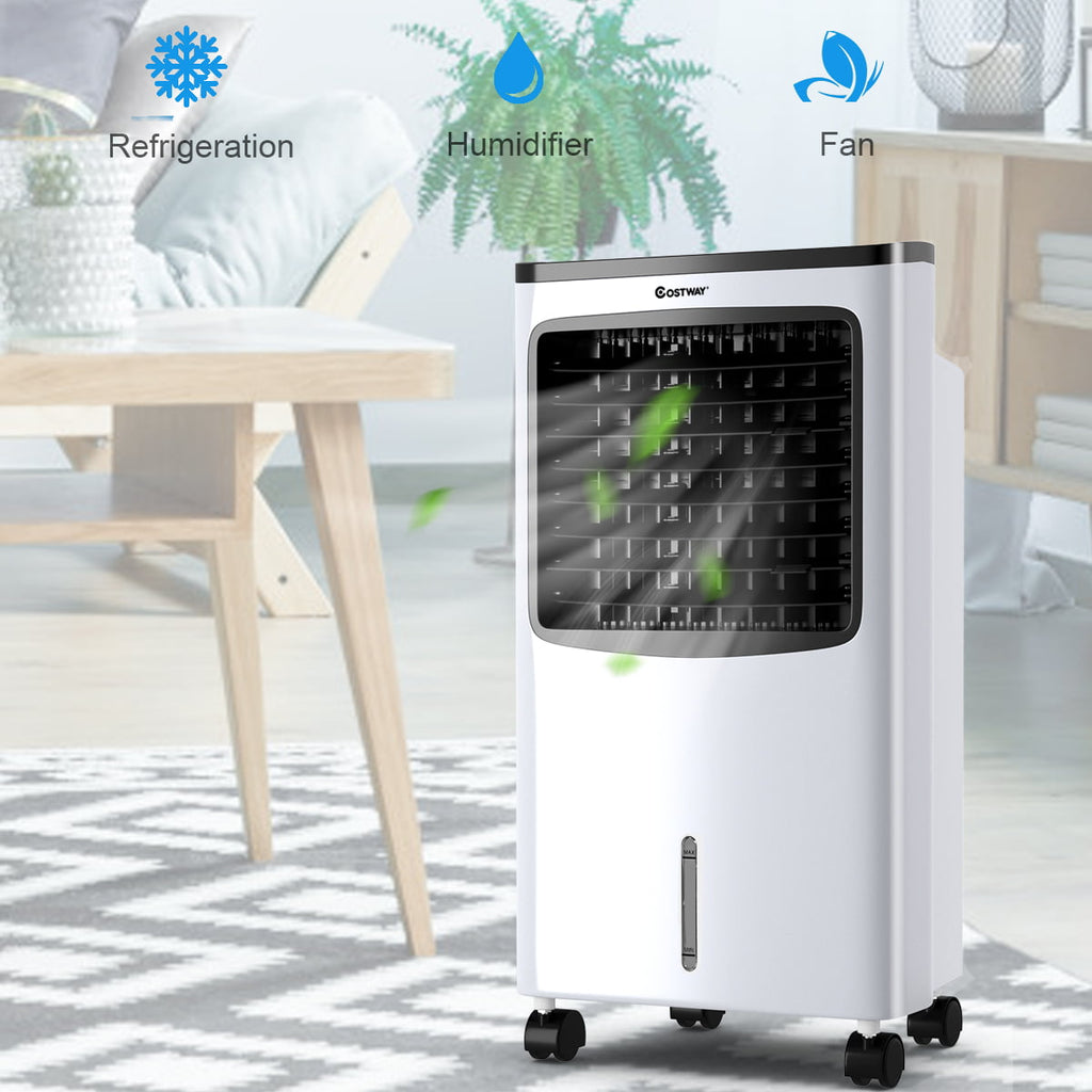 Costway Portable  Cooler Fan Filter Humidify Anion W/ Remote Control