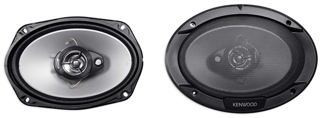 (2) Kenwood KFC-6966S 6x9" 800 Watt+(2) 6.5" 600 Watt Car Audio Coaxial Speakers