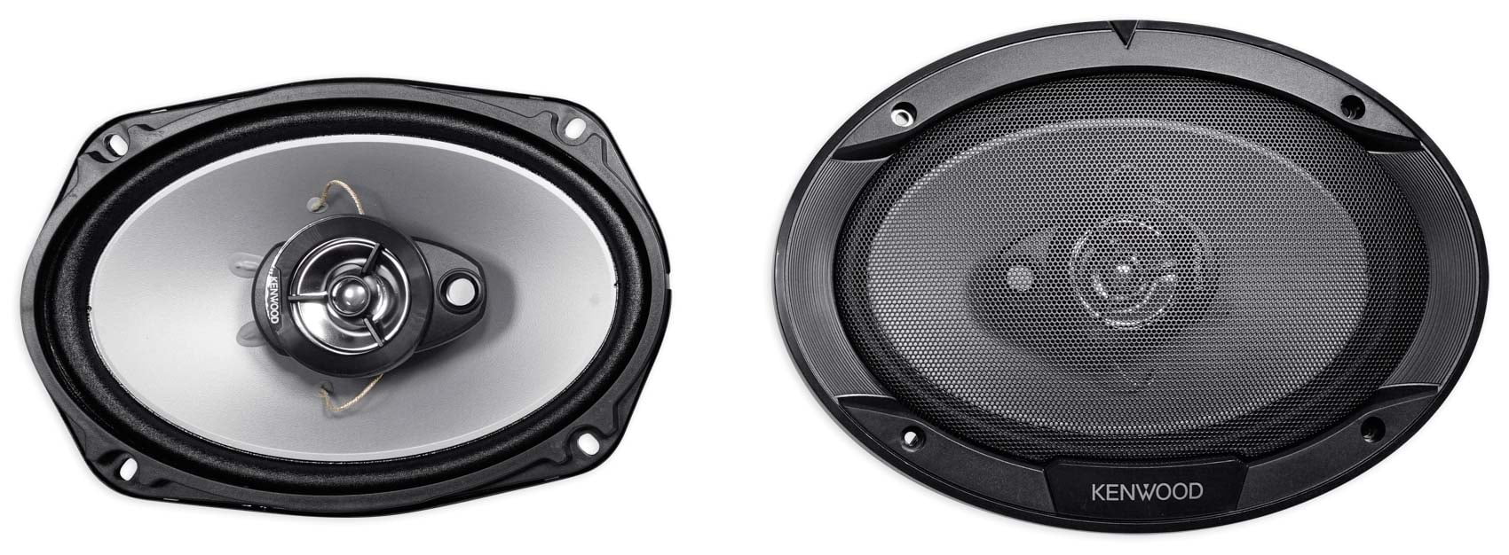(2) Kenwood KFC-6966S 6x9" 800 Watt+(2) 6.5" 600 Watt Car Audio Coaxial Speakers