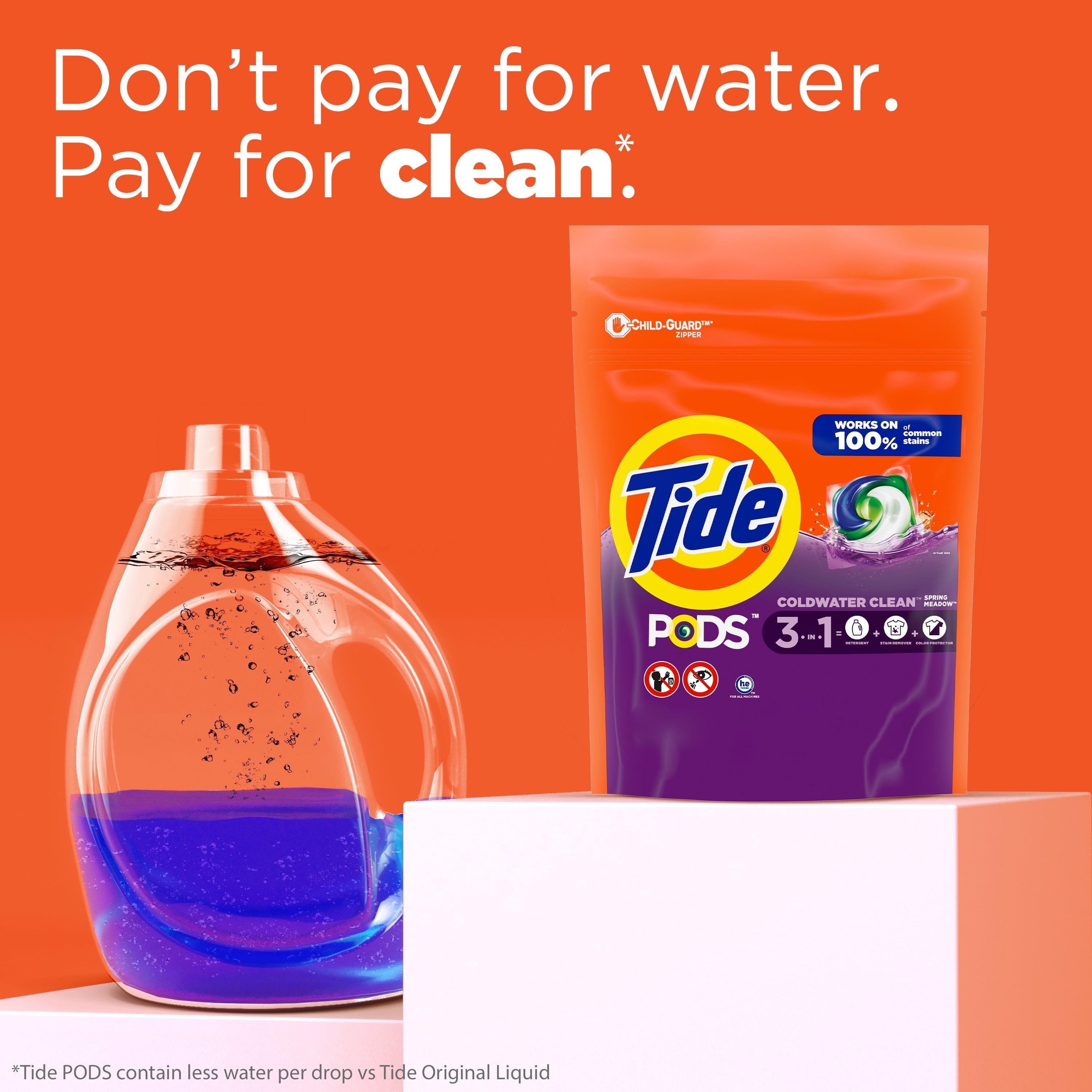 Tide Pods Laundry Detergent Soap Packs, Spring Meadow, 16 Ct