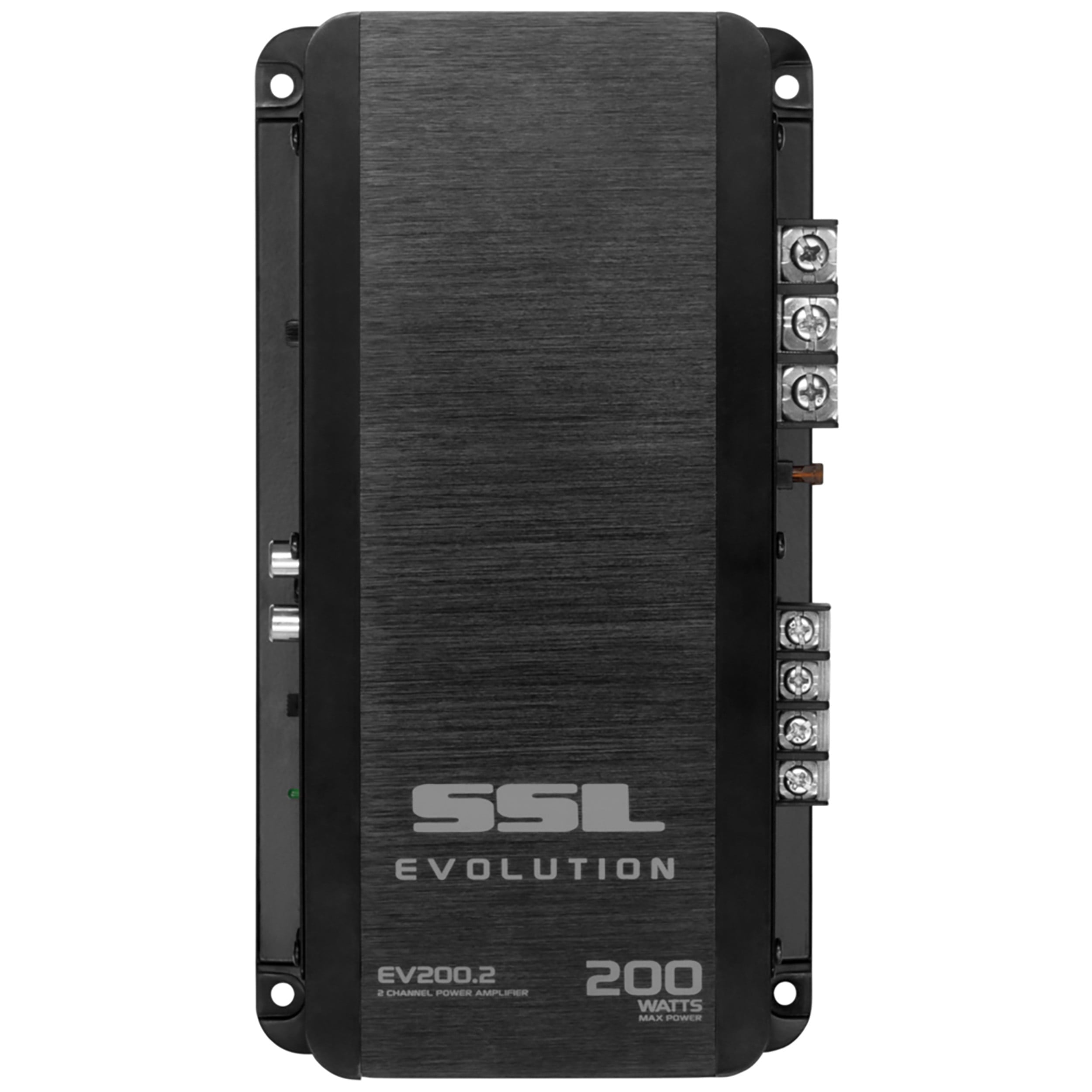 Sound Storm Laboratories EV200.2 Evolution Series Car Audio Amplifier - 200 High Output, 2 Channel, 2/8 Ohm, High/Low Level Inputs, Low Pass Crossover, Full Range, Hook Up To Stereo and Subwoofer