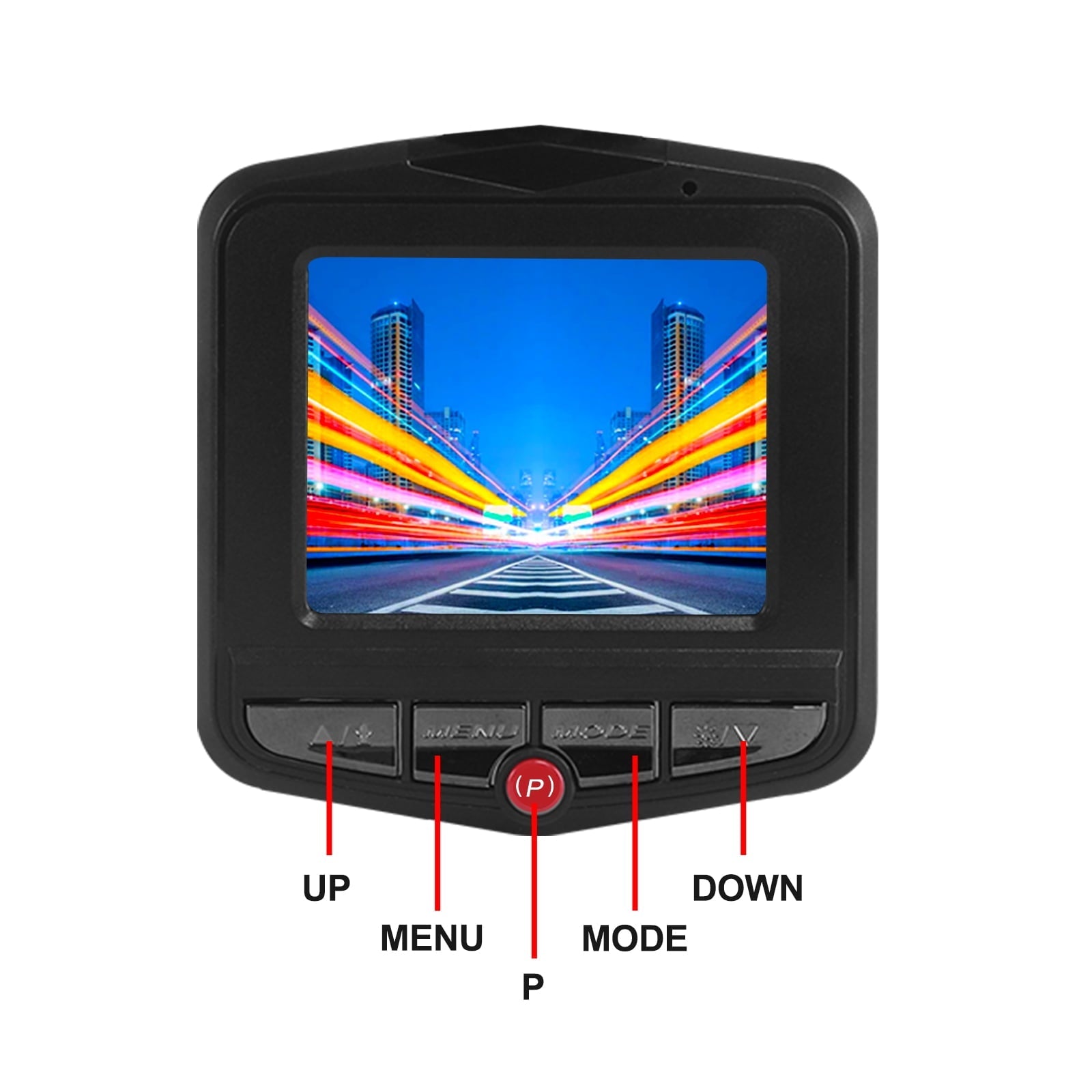 Dashcam Car Camera with 2.4" LCD Screen, 1080P HD Car Automotive Dash Cam Front Rear Driving Recorder WDR for Car Truck SUV, Night Vision, Loop Recording, Motion Detection, G-sensor