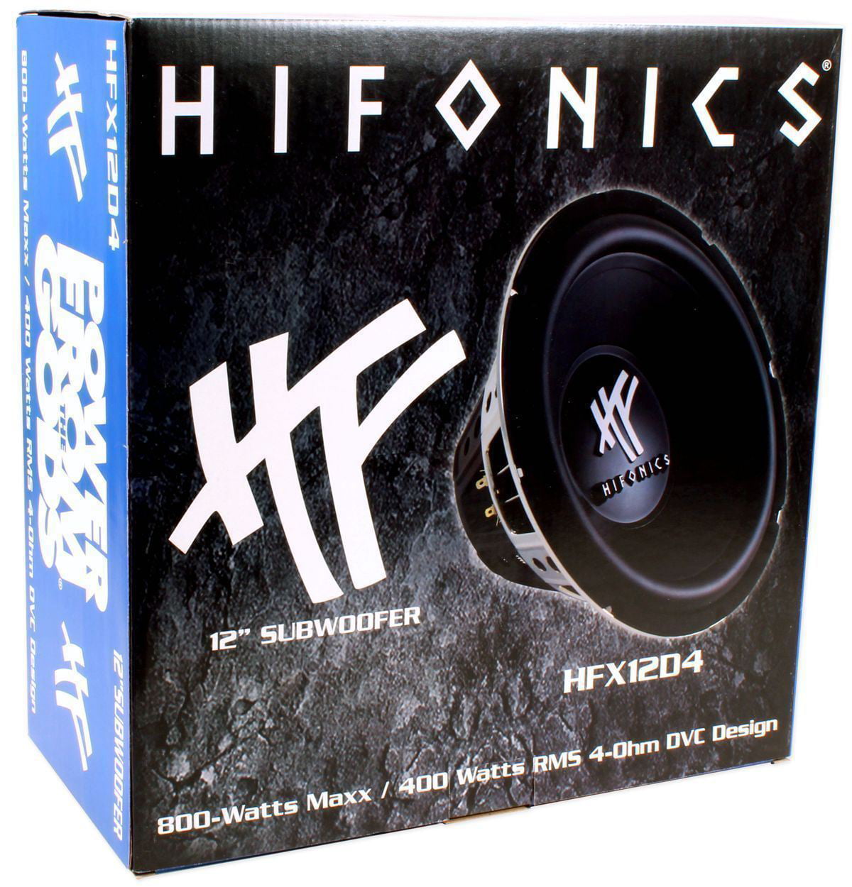 Pair of Hifonics HFX12D4 HF Series 12" 800 Watt DVC 4 Ohm Car Subwoofers Bundle