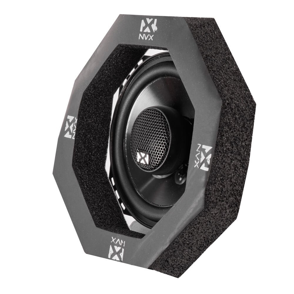 NVX FRING4 2 Piece Foam Speaker Ring Kit for 4" Drivers with Egg Crate Foam Base
