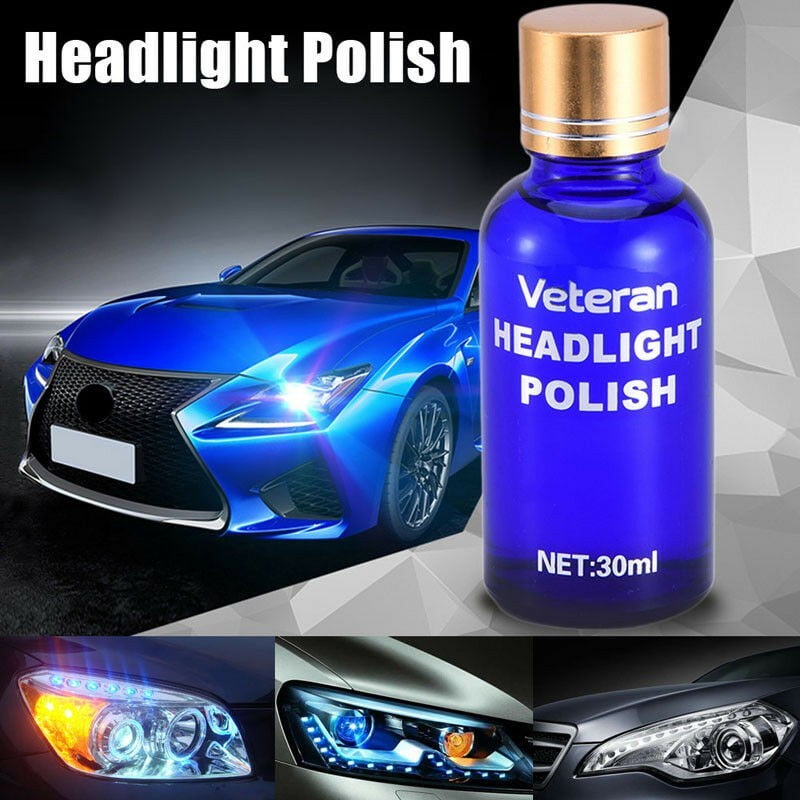 Car Headlight Lens Restoration System Repair Kit Plastic Light Polish Cleaner US