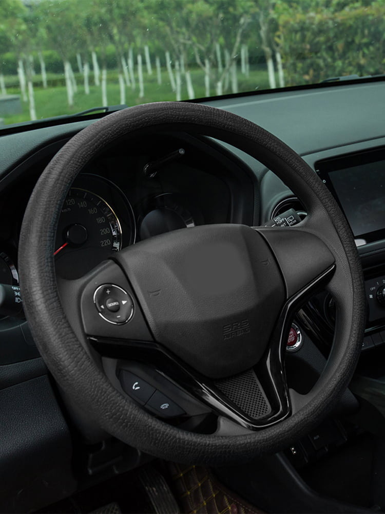 Toorise Silicone Auto Car Steering Wheel Cover Anti-Slip for 27-42CM Car Styling Steering Washable Easy to Install Wheel Protector Car Decoration Black Red Gray
