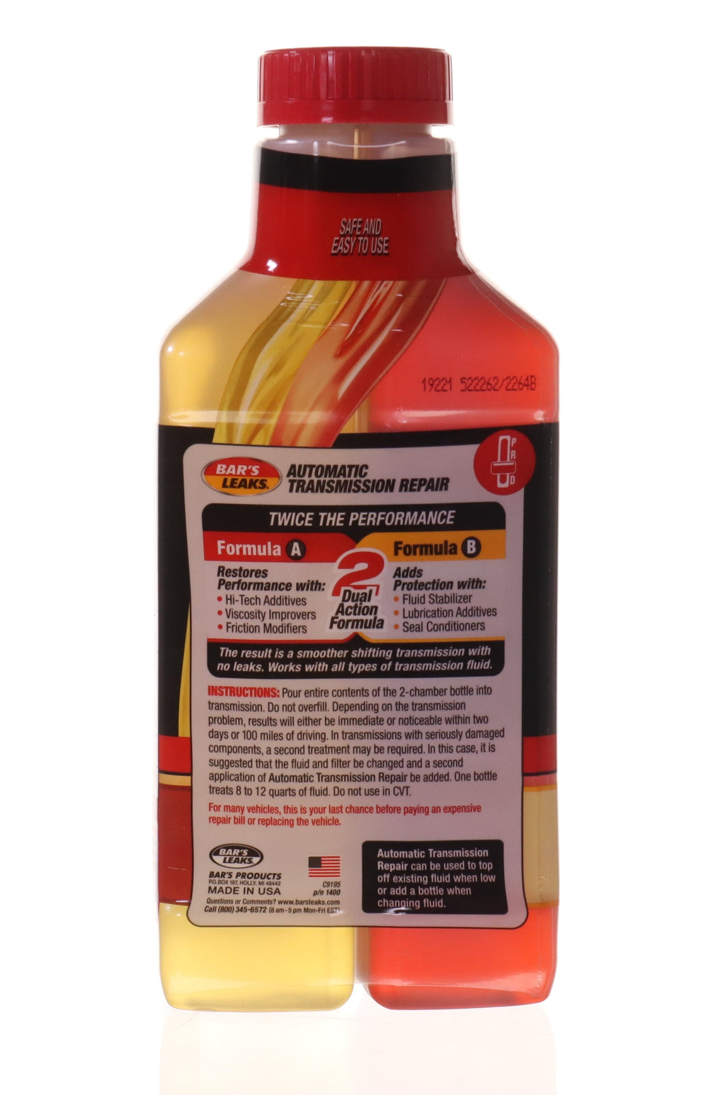 Bar's Leaks 1400 High Mileage Transmission Repair, 16 oz