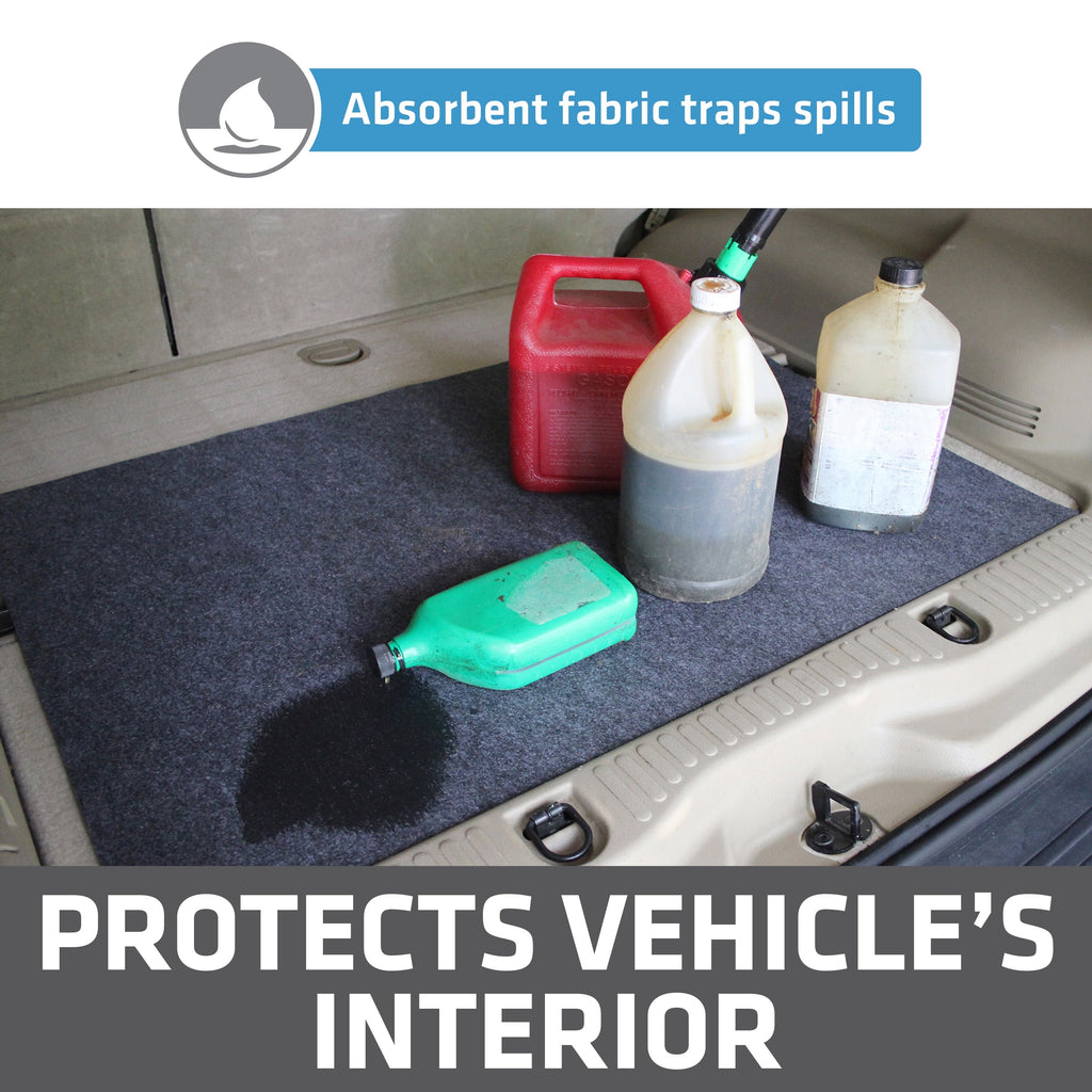 HyperTough Oil Spill Mat 42" x 29";  Model OMCW29423PDQ; Contains Oil Drips and Spills.