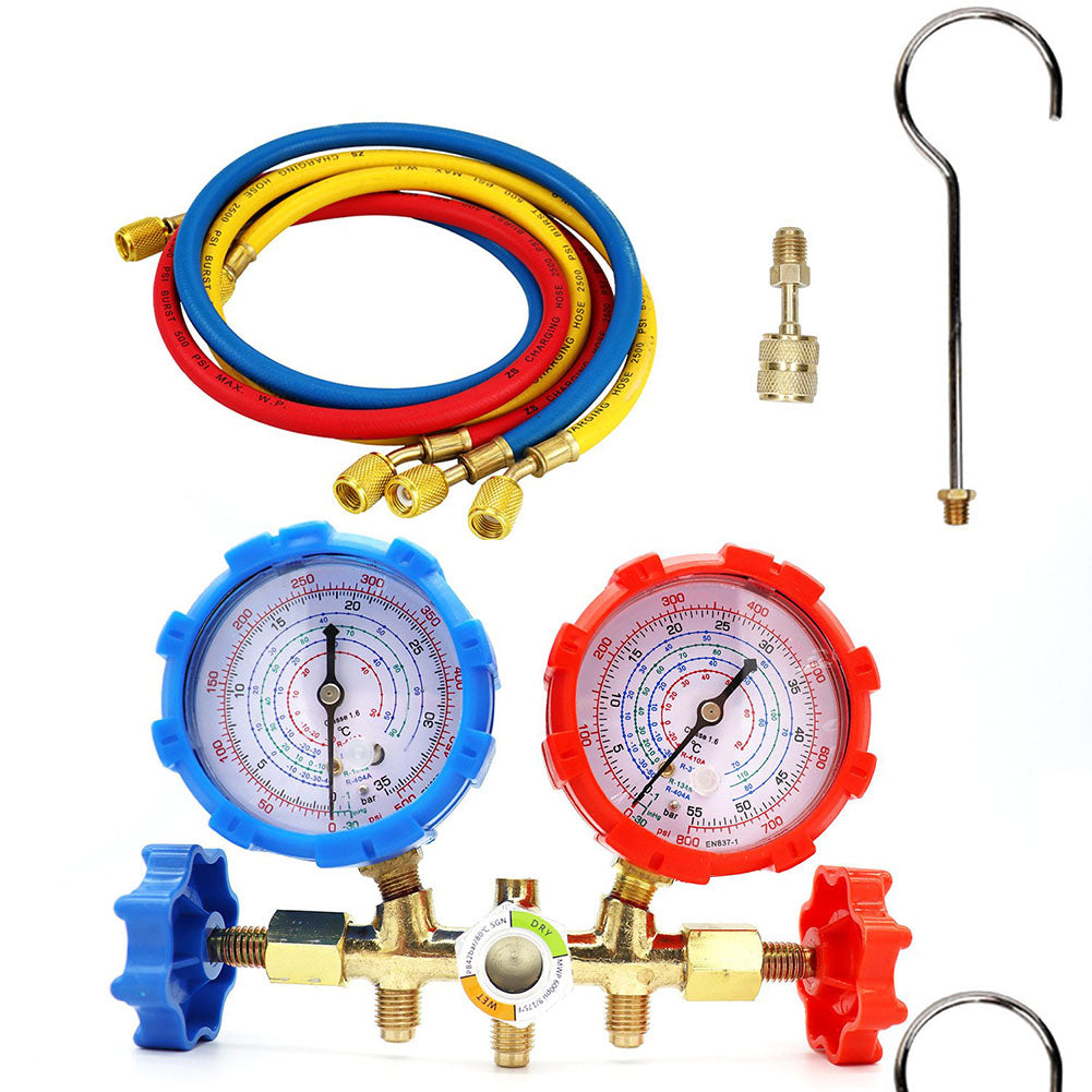 BLUESON Manifold Gauge Kit Air Conditioning Tool For R410A R32 R404A R134A