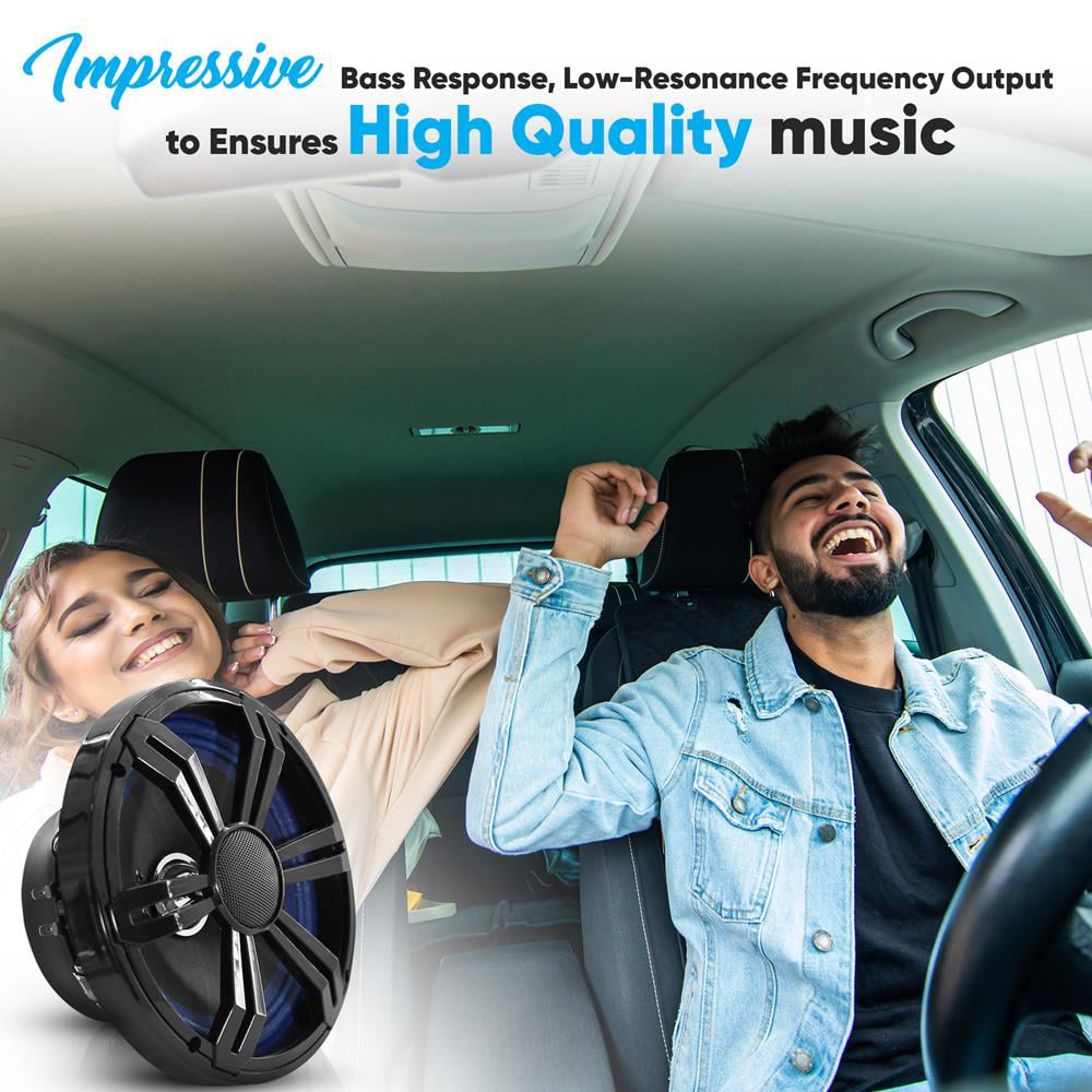 PyleUsa 8'' Single Voice Coil Car Subwoofer - 250 Watts at 4-Ohm Car Audio Powered Subwoofer