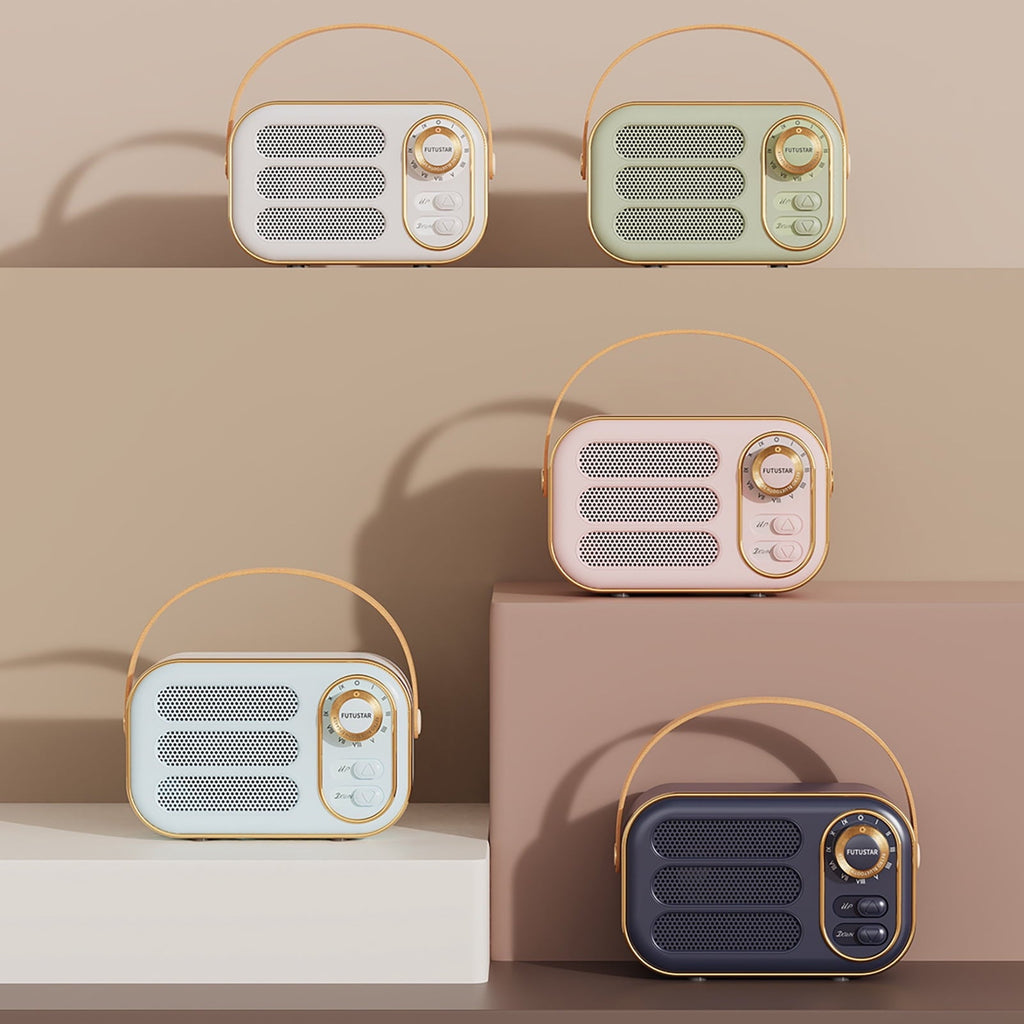 TongL DW13 Bluetooth-compatible Speaker Retro Long Battery Life Support TF/AUX Mini Portable Outdoor Wireless Subwoofer for Car