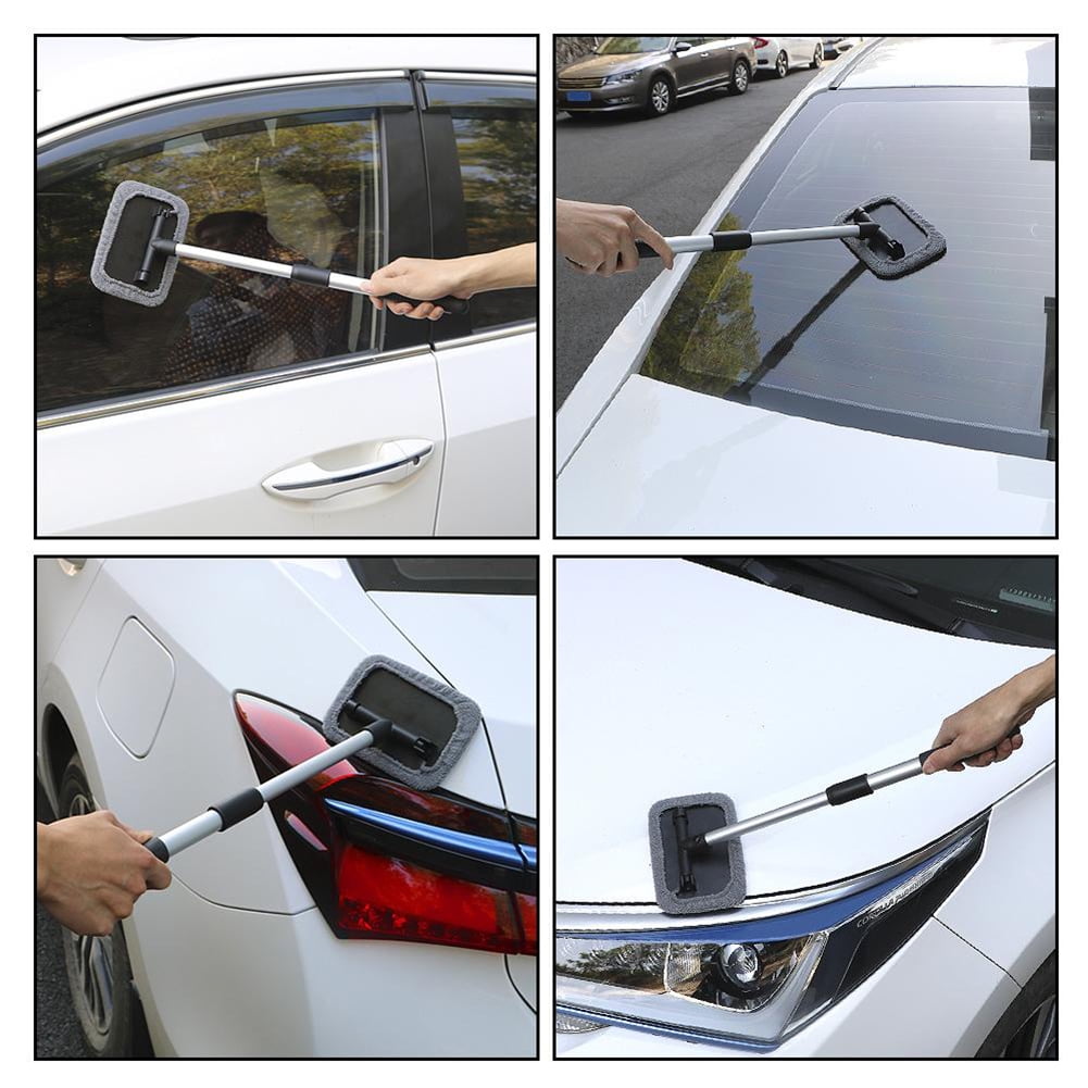 Goodhd Car Windshield Cleaner Auto Micro Fiber Cleaning Tool Glass Wiper Wash Brush Kit