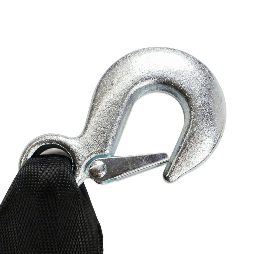 "DC Cargo Mall Marine Winch Strap -2 Pack | 2"" x 20' Long Boat Tie-Down Polyester Transom Straps for Securing Boats, Pontoons, Whalers, Jetskis, to Docks and Trailers | Winches & Bolts NOT Include"
