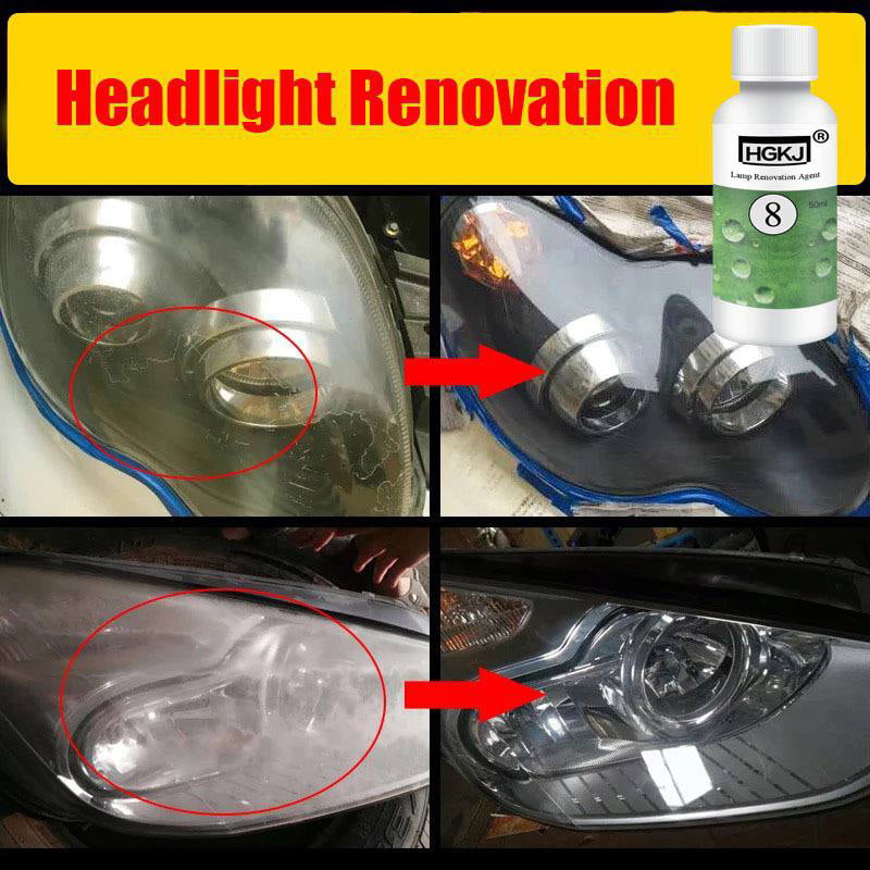 HGKJ-8 Car Lens Restoration Kit Headlight Brightening Headlight Repair 20ML