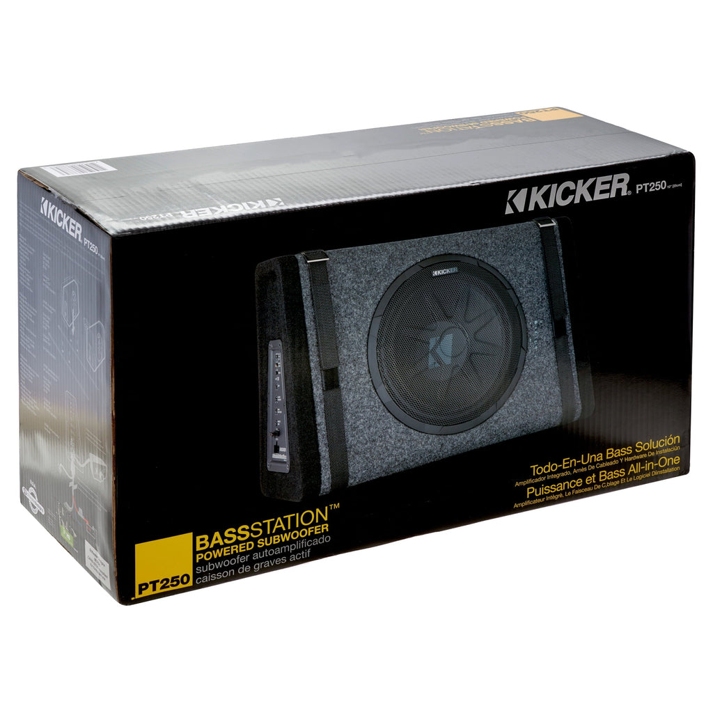 Kicker PT250 10" Subwoofer with Built-In 100W Amplifier