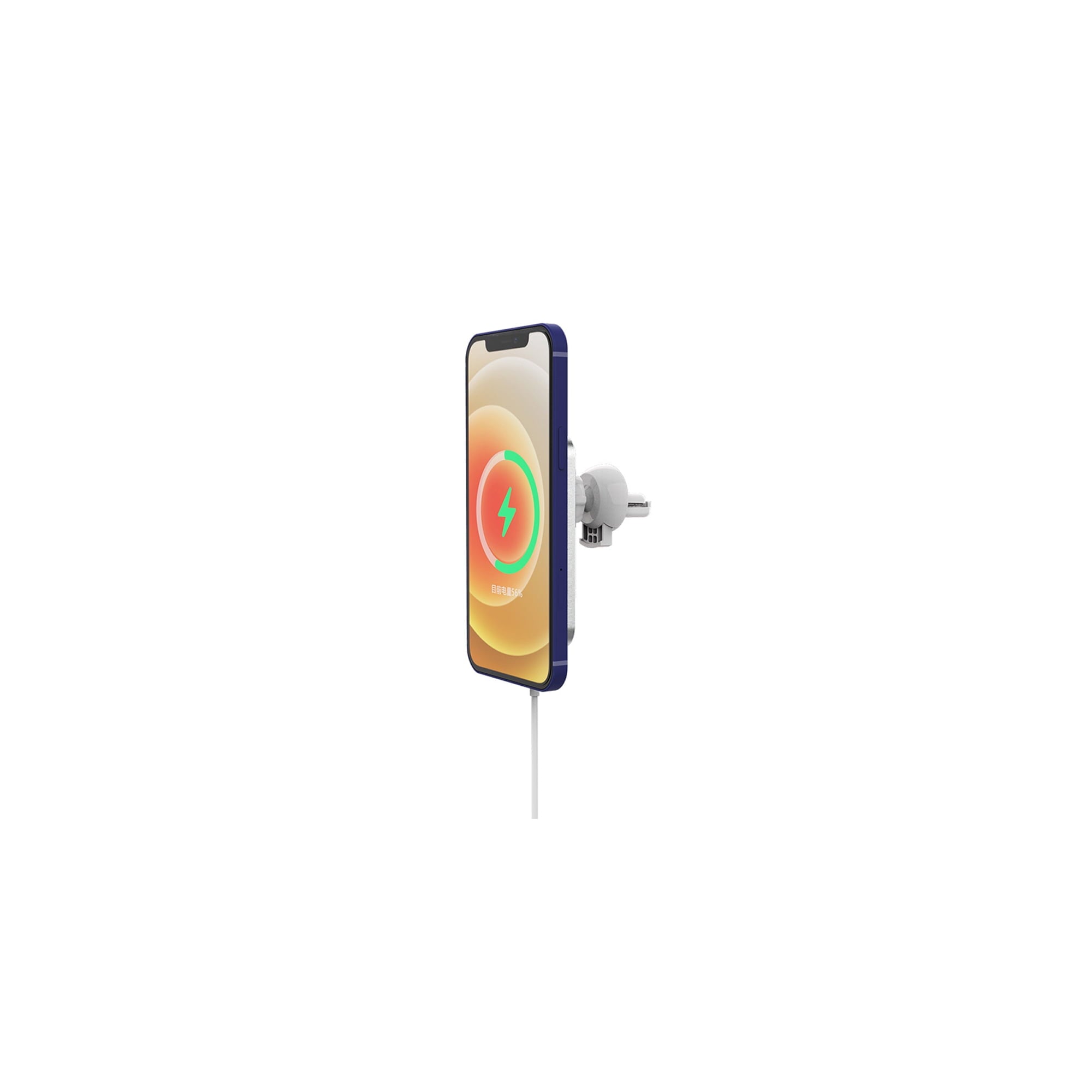 Magsafe Car Mount Charger, Magsafe Magnetic Car Wireless Charger, Magnetic Suction Charging Mobile Holder for iPhone 14/13 Pro Pro Max (White)