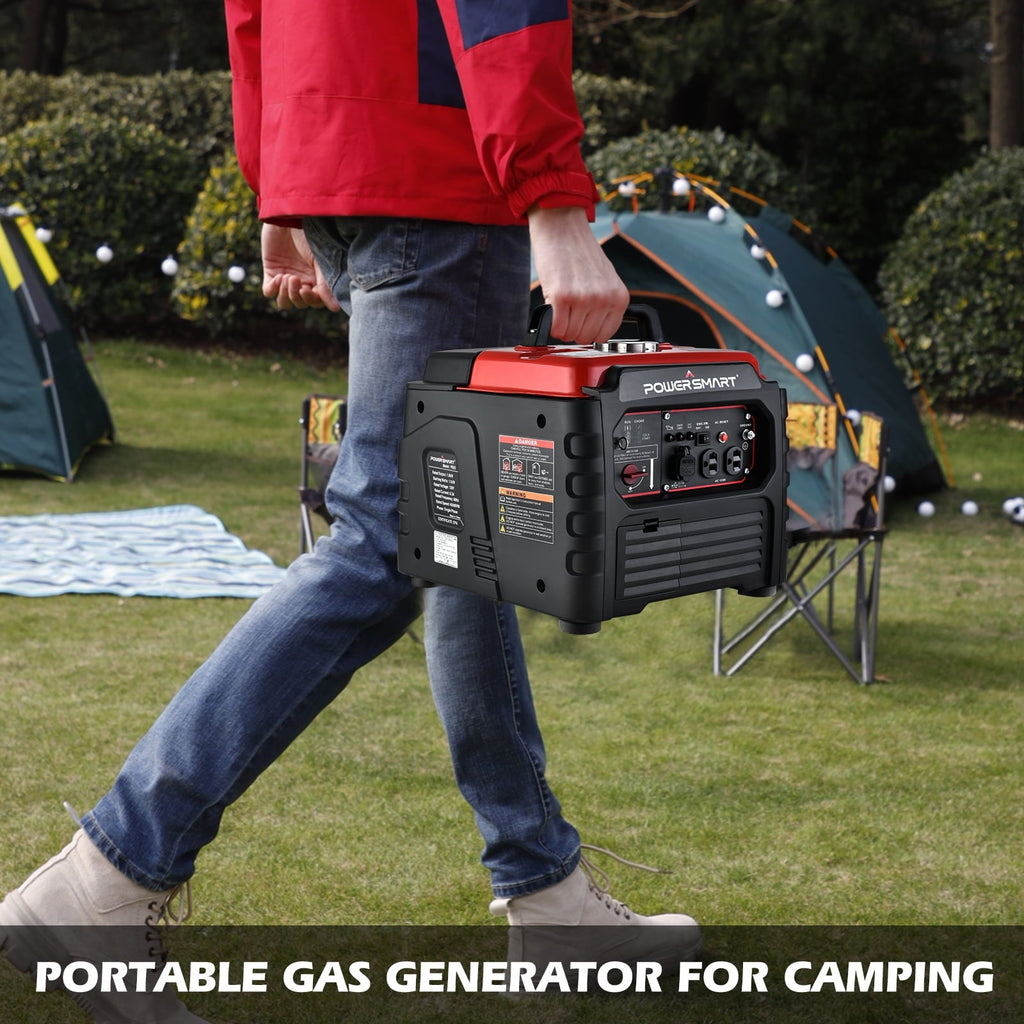 PowerSmart 1500 Watt Portable Gas Power Generator for Outdoor Camping and Home Use, Inverter Generator , PS55