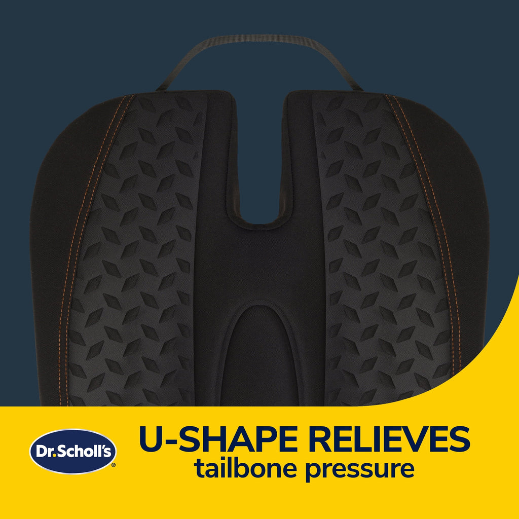 Dr. Scholl’s Black Max Support Copper-Infused Posterior Seat Cushion, 46200WDI, 2.82 lbs