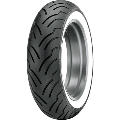 180/65B-16 (81H) Dunlop American Elite Rear Motorcycle Tire Wide White Wall For Indian, Harley-Davidson