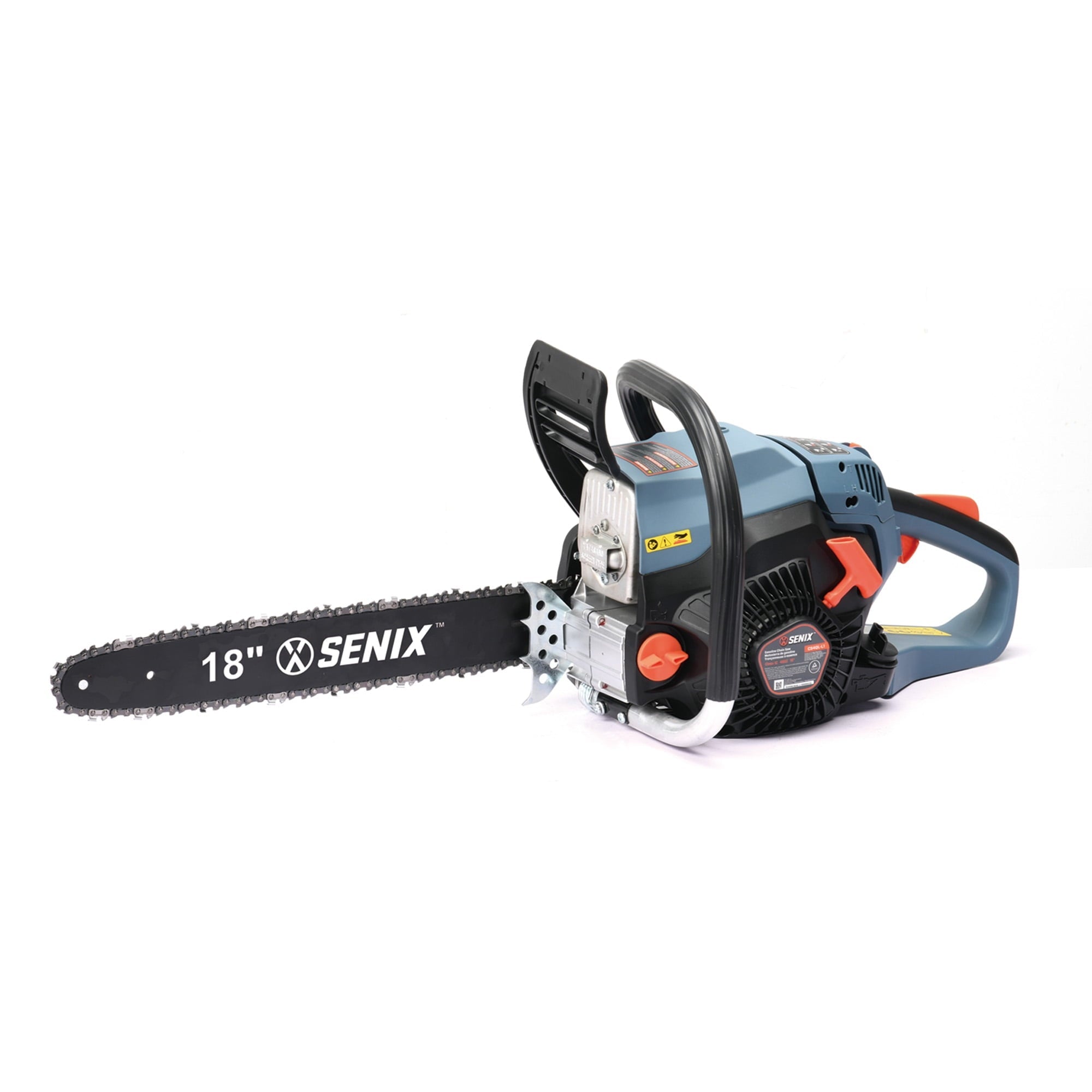 SENIX 18-inch 49 Cc 4-Cycle Gas Powered Chainsaw, Oregon Bar and Chain, CS4QL-L1