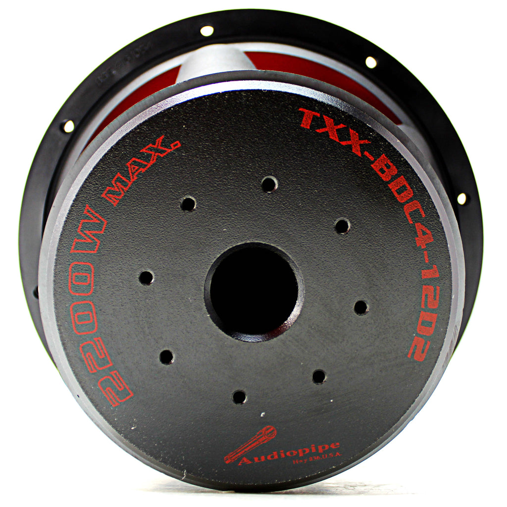 AudioPipe TXX-BDC4-12D2 12 Inch 2,200 Watt Dual 2 Ohm Subwoofer Car Audio System