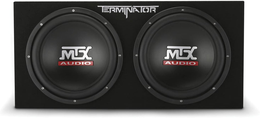 MTX TNE212D 12-Inch 1200-Watt Car Audio Dual Loaded Subwoofer Box Enclosure