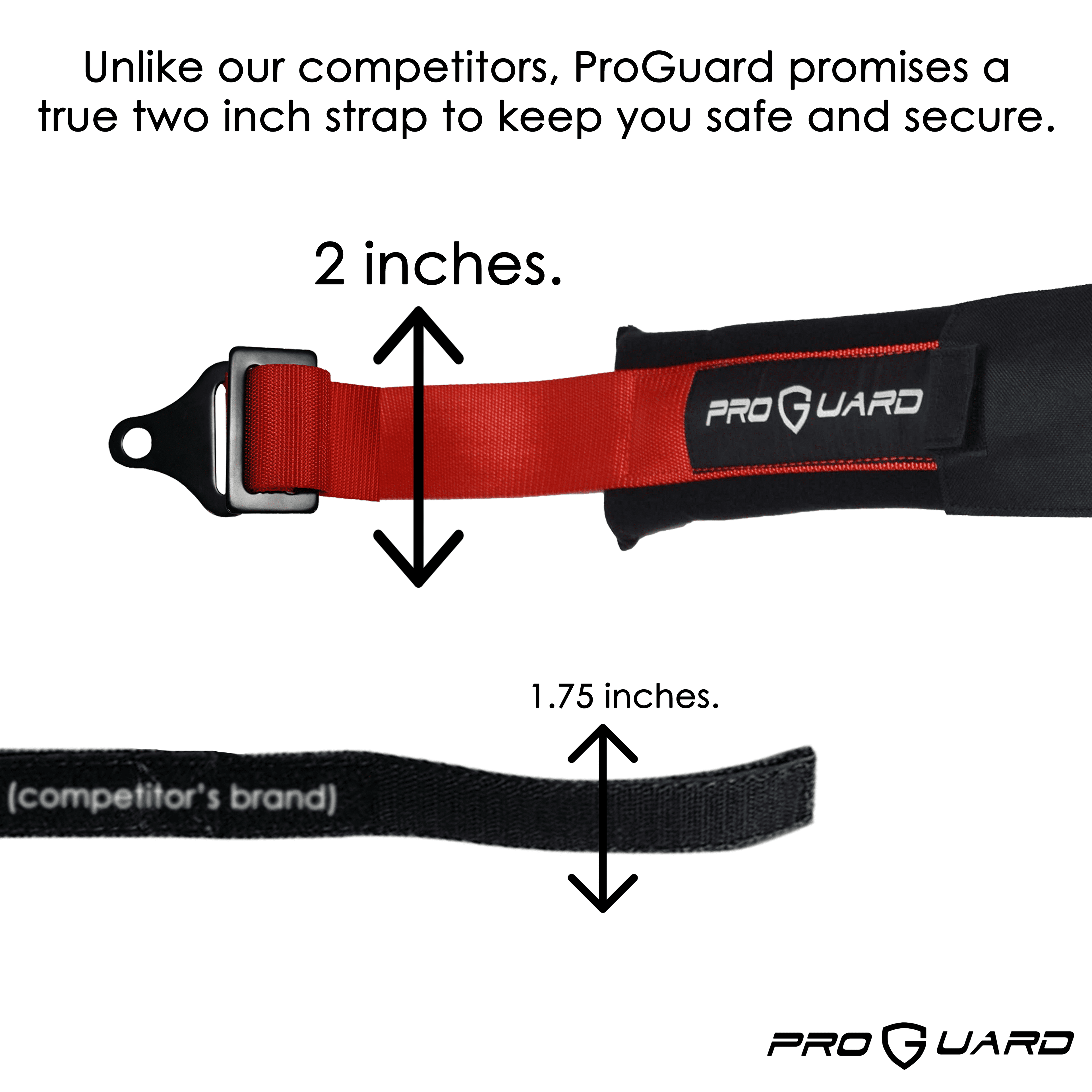 ProGuard Black 5 Point Harness 2" Straps for Off Road Vehicle, ATV, UTV, Go Kart, Buggy, Side by Side, & Rock Bouncer