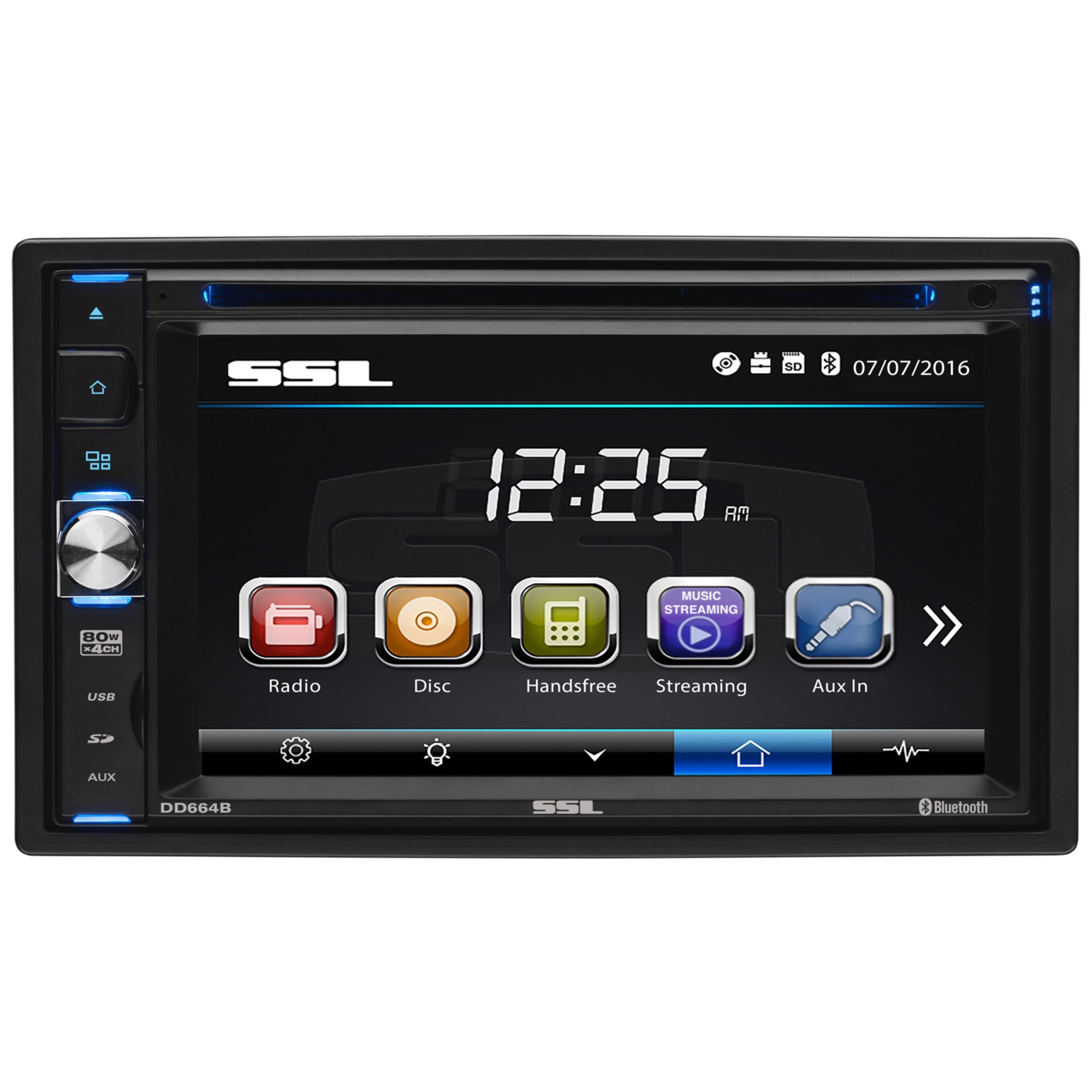 Sound Storm Laboratories DD664B 6.2” Touchscreen Bluetooth DVD USB SD Car Stereo