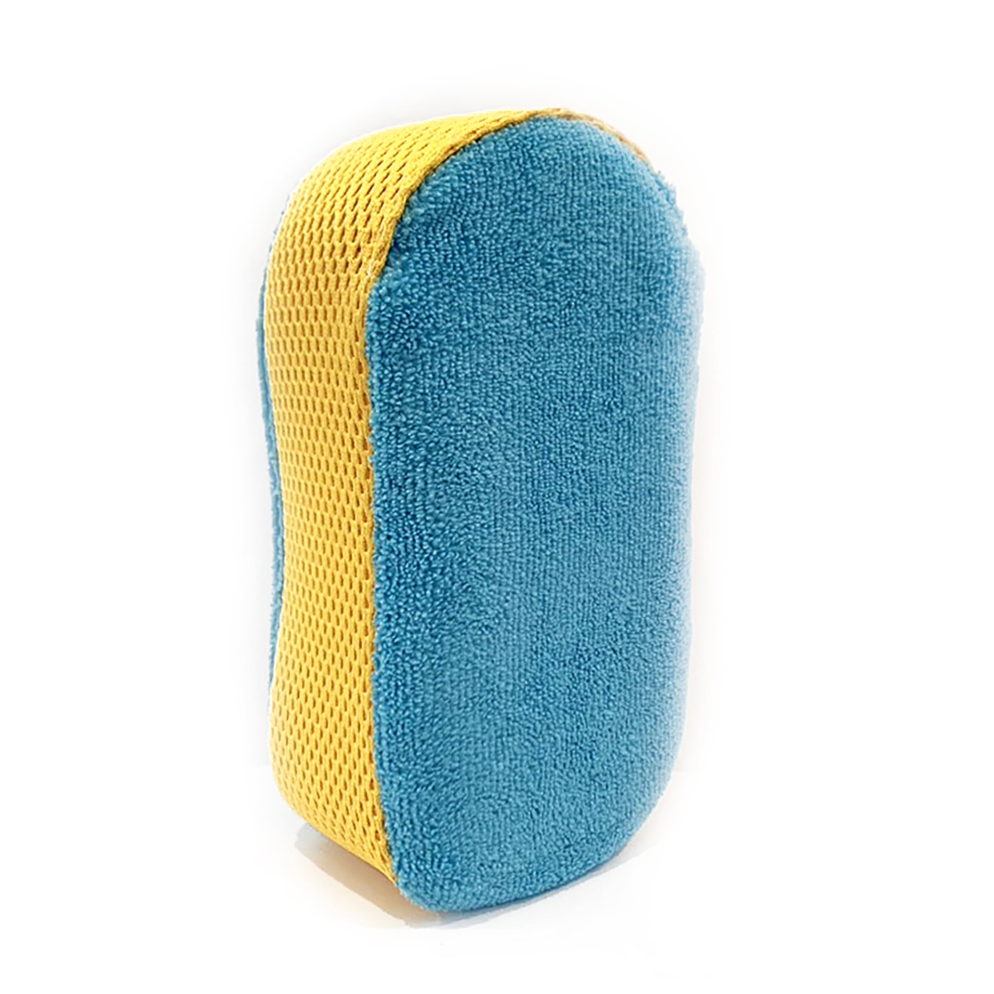 Auto Drive Car Wash Microfiber Sponge w/ bug mesh, Blue