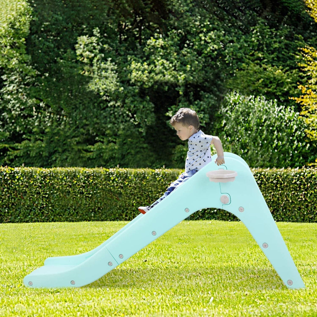 LAZY BUDDY Slide for Kids, Freestanding Toddler Slide Play Climber Set Indoor Playground Outdoor Swimming Pool Slide