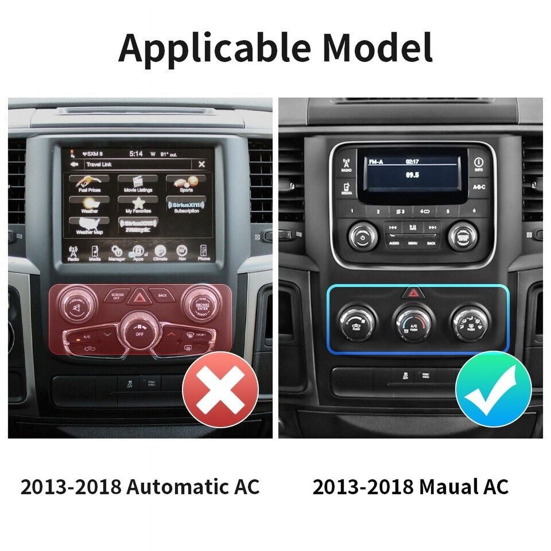 Car Stereo Radio for Dodge Ram 2013-2019 Android 12 9inch Touch Screen Radio Replacement Support Wireless Carplay Android Auto Navigation Bluetooth Radio WiFi Audio Video 2+32G, Black