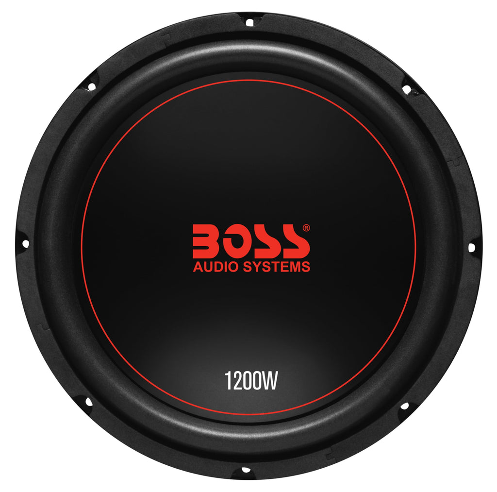 BOSS Audio Systems CXX124DVC Chaos Exxtreme Series 12 inch Car Audio Subwoofer - 1200 Watts Max, Dual 4 Ohm Voice Coil, for Truck, Boxes and Enclosures, Use With Amplifier