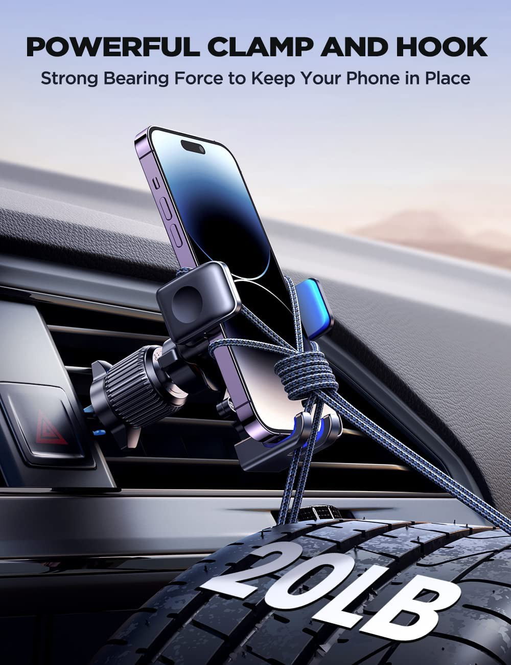 JOYROOM Car Phone Holder, Auto Gravity Air Vent Phone Holder Car Mount, Universal Cell Phone Mount for Car